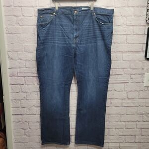 Daniel Cremieux Premium Denim Jeans Size 48x34 Relaxed Wide Leg Below Waist